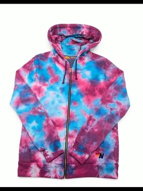 Aviator Nation Tie Dye Zip Hoodie Medium